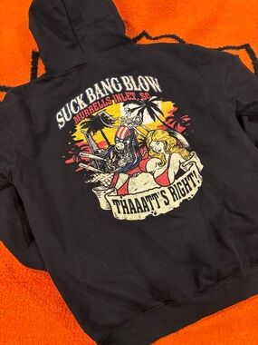Suck bang blow bar biker hoodie
